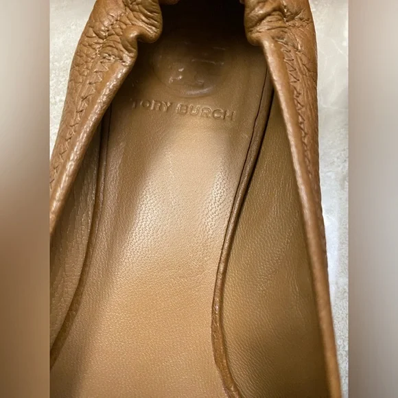 Tory Burch Tan Leather Loafers